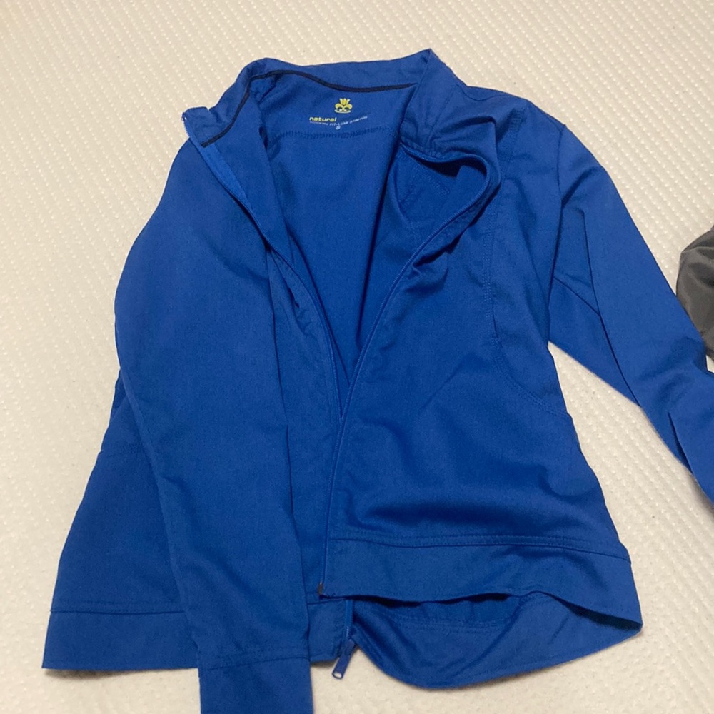 Royal blue scrub jacket